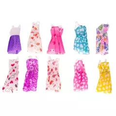 Set de haine pentru papusi cu accesorii, 43 de elemente, Gonga®