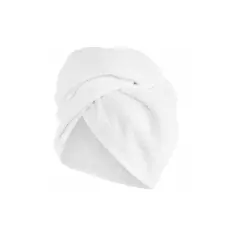 Prosop din microfibra tip turban, 64x23 cm, Gonga® - Alb