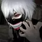 Mască din latex Tokyo Ghoul, vampir, negru