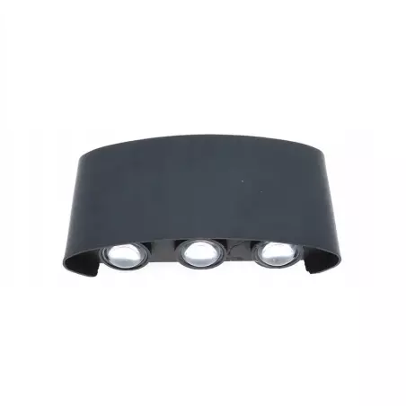 Lampă de exterior pentru fatada, negru, 6W, Gonga®