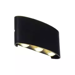 Lampă de exterior pentru fatada, negru, 6W, Gonga®