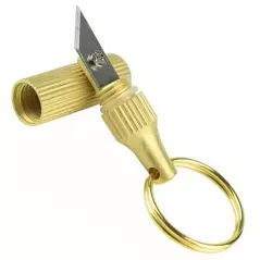 Breloc mini cuțit pentru deschiderea pachetelor și a plicurilor, Gonga - Auriu