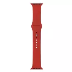 Curea compatibila Apple Watch 1/2/3/4, silicon, 42/44 mm - Rosu inchis