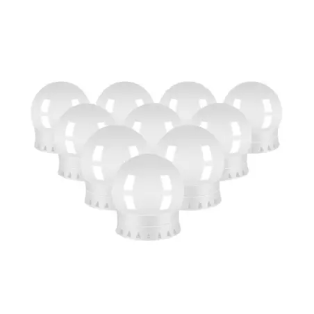 Set 10 buc lampa led pentru oglinda, usb, Gonga®