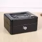 Cutie pentru bani, depozitare obiecte, metalica, cu incuietoare,15x12 cm, Gonga®