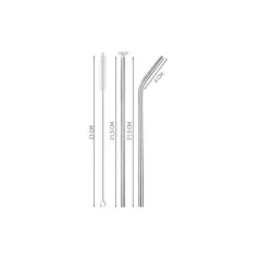 Set 8 paie metalice, reutilizabile, Gonga®