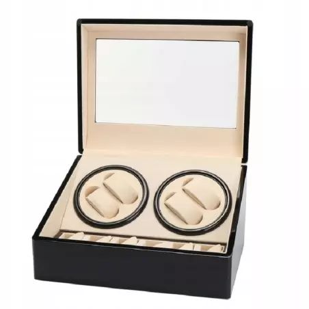 Cutie Rotativa Pentru Ceasuri, 10 compartimente, 4 rotative si 6 fixe, Gonga®