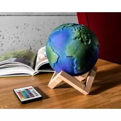 Lampa RGB Glob Pamantesc 3D, Gonga®