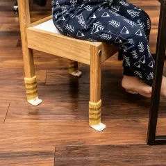 Set 4 buc, husa protectie picior scaun, model labuta pisicuta, Gonga®