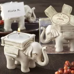 Suport pentru lumanare, model Elefantul norocos, Gonga®