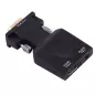 Convertor/adaptor video/audio de înaltă calitate de la VGA (D-Sub) la HDMI, Gonga®