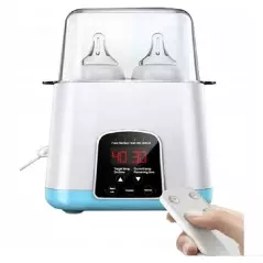 Incalzitor dublu de biberoane, sterilizator multifunctional pentru sticle bebelusi si suzete, cu display LED, Gonga®