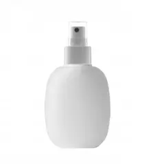 Recipient cosmetic cu pulverizator, forma ovala,100 ml,plastic, Gonga® - Alb