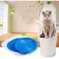 Așternut pentru pisici tip capac WC, pentru a învața să folosească toaleta, Gonga®