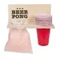 Joc de petrecere Beer Pong cu raft, 24 piese, Gonga®