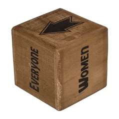 Set 2 zaruri XXL din lemn pentru petreceri adulti, 18 cm, Gonga®