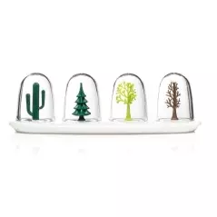 Set suport și 4 recipiente pentru condimente, Four Seasons, Gonga®