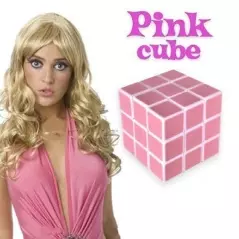 Cub rubic amuzant, "pentru blonde", Gonga® - Roz
