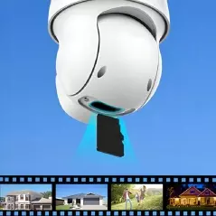 Camera supraveghere IP de exterior, rotativa, WiFi ZOOM 2MP 2MPx, Gonga®