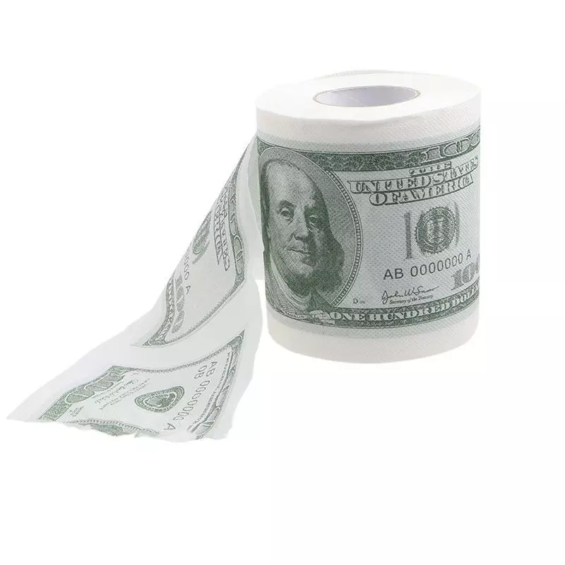 Hartie igienica cu imprimeu bancnote, Gonga®