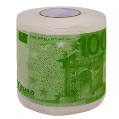 Hartie igienica cu imprimeu bancnote, Gonga® - 100 Euro