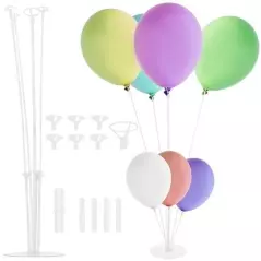 Suport din plastic pentru baloane, 70 cm, Gonga® - Transparent