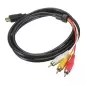 Cablul RCA HDMI la VGA + Audio 3x, Gonga®