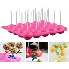 Forma din silicon pentru coacerea prajiturilor de tip cake pops, Gonga®