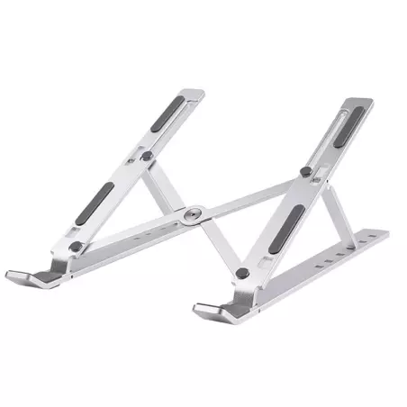 Suport pliabil pentru laptop, din aluminiu, 25x18 cm, Gonga®