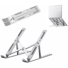 Suport pliabil pentru laptop, din aluminiu, 25x18 cm, Gonga®