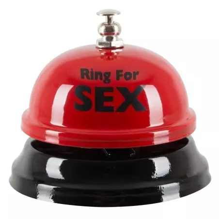 Clopotel amuzant Ring For Sex, pentru adulti, metalic, rosu, Gonga®