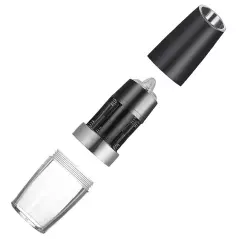 1 x Rasnita electrica pentru sare sau piper, cu lumina LED, Gonga® - Negru