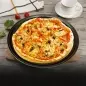 Tava de copt perforata pentru pizza, 33 x 33 cm, Gonga®