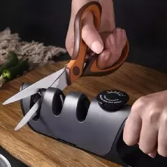 Dispozitiv de ascutit cutite, 3 in 1, cu unghi de ajustare, Gonga®