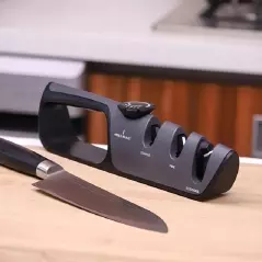 Dispozitiv de ascutit cutite, 3 in 1, cu unghi de ajustare, Gonga®