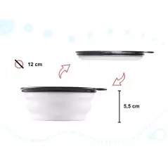 Bol mancare pentru animale, pliabil, din silicon, Gonga®