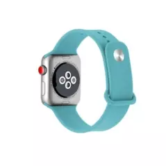 Curea compatibila Apple Watch 1/2/3/4, silicon, 42/44mm, verde menta