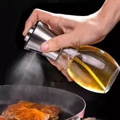 Pulverizator de ulei sub forma de spray, 200 ml, Gonga® - Argintiu