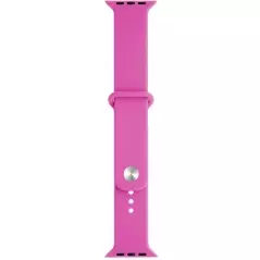 Curea compatibila Apple Watch 1/2/3/4, silicon, 42/44mm, roz fuchsia