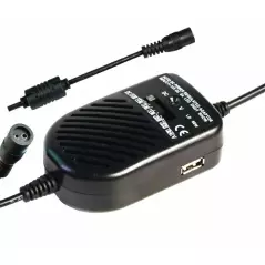 Incarcator universal auto pentru laptop, 8 mufe, 80 W, Gonga®