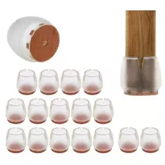 Set 16 bucati, protectie din silicon pentru picioarele scaunelor 12-16mm, Gonga®