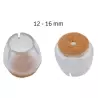 Set 16 bucati, protectie din silicon pentru picioarele scaunelor 12-16mm, Gonga®