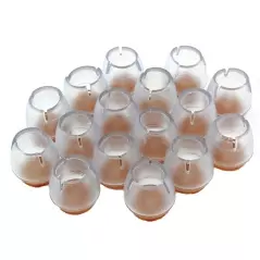 Set 16 bucati, protectie din silicon pentru picioarele scaunelor 12-16mm, Gonga®