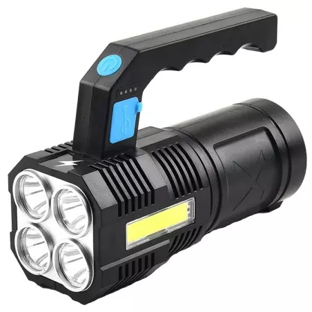 Lanterna LED reincarcabila, cu acumulatori, 15x6x6 cm, Gonga®