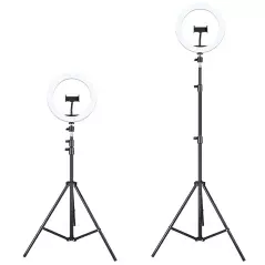 Inel RGB slefie stick diametreu 30 cm, inaltime 60-210 cm, Gonga®