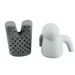 Infuzor din silicon in forma de om pentru ierburi si ceai, Gonga®