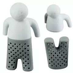 Infuzor din silicon in forma de om pentru ierburi si ceai, Gonga®