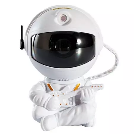 Proiector in forma de astronaut cu chitara, permite proiectarea stelelor sau galaxiilor, Gonga®