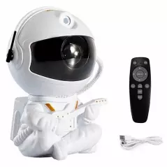 Proiector in forma de astronaut cu chitara, permite proiectarea stelelor sau galaxiilor, Gonga®