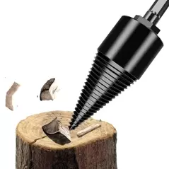Burghiu conic pentru despicarea lemnului, Gonga® - Negru